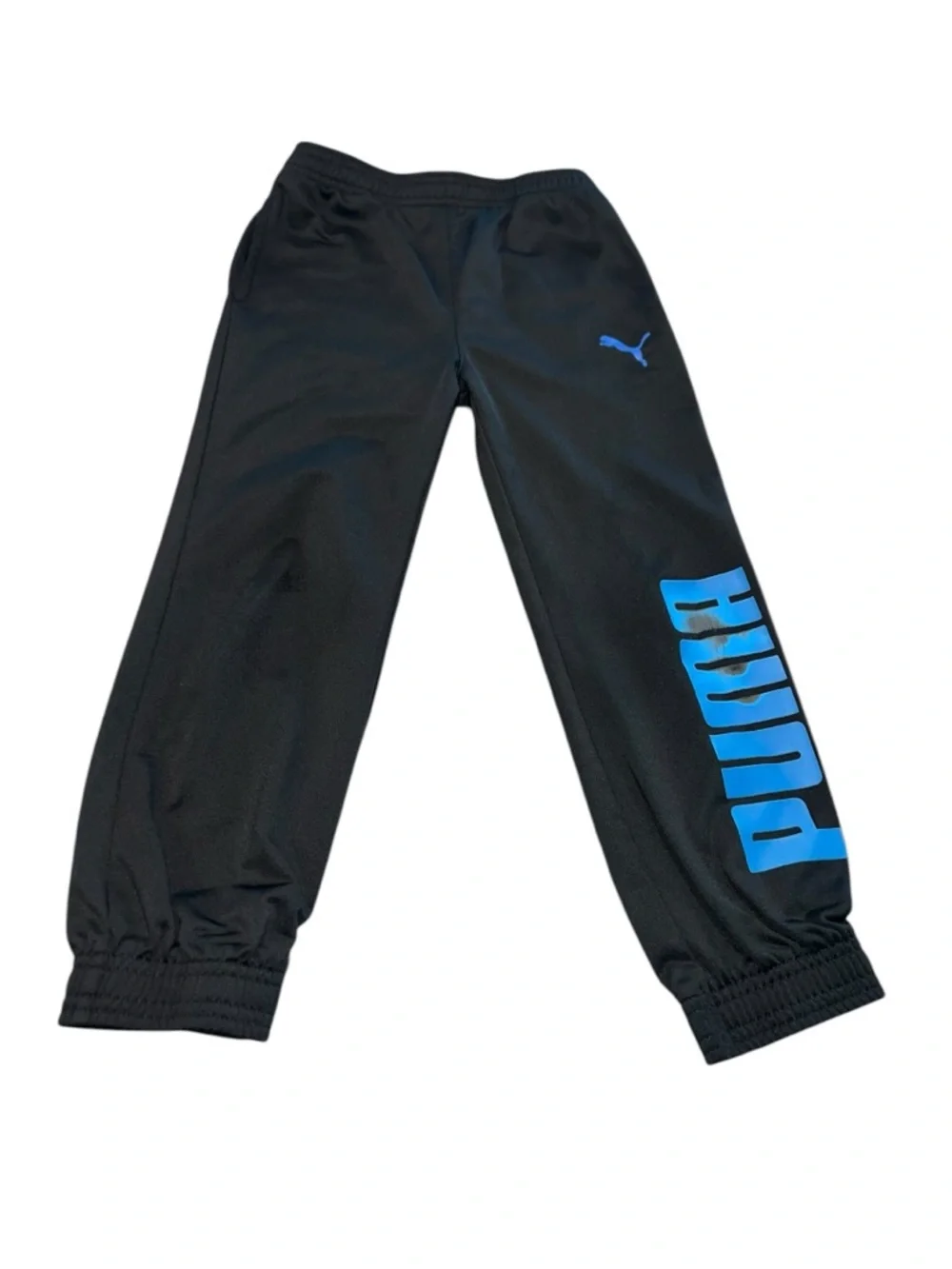Puma Boys 2-Piece Track Set Blue & Black Zip Jacket Joggers Size 5 - Picture 8 of 12